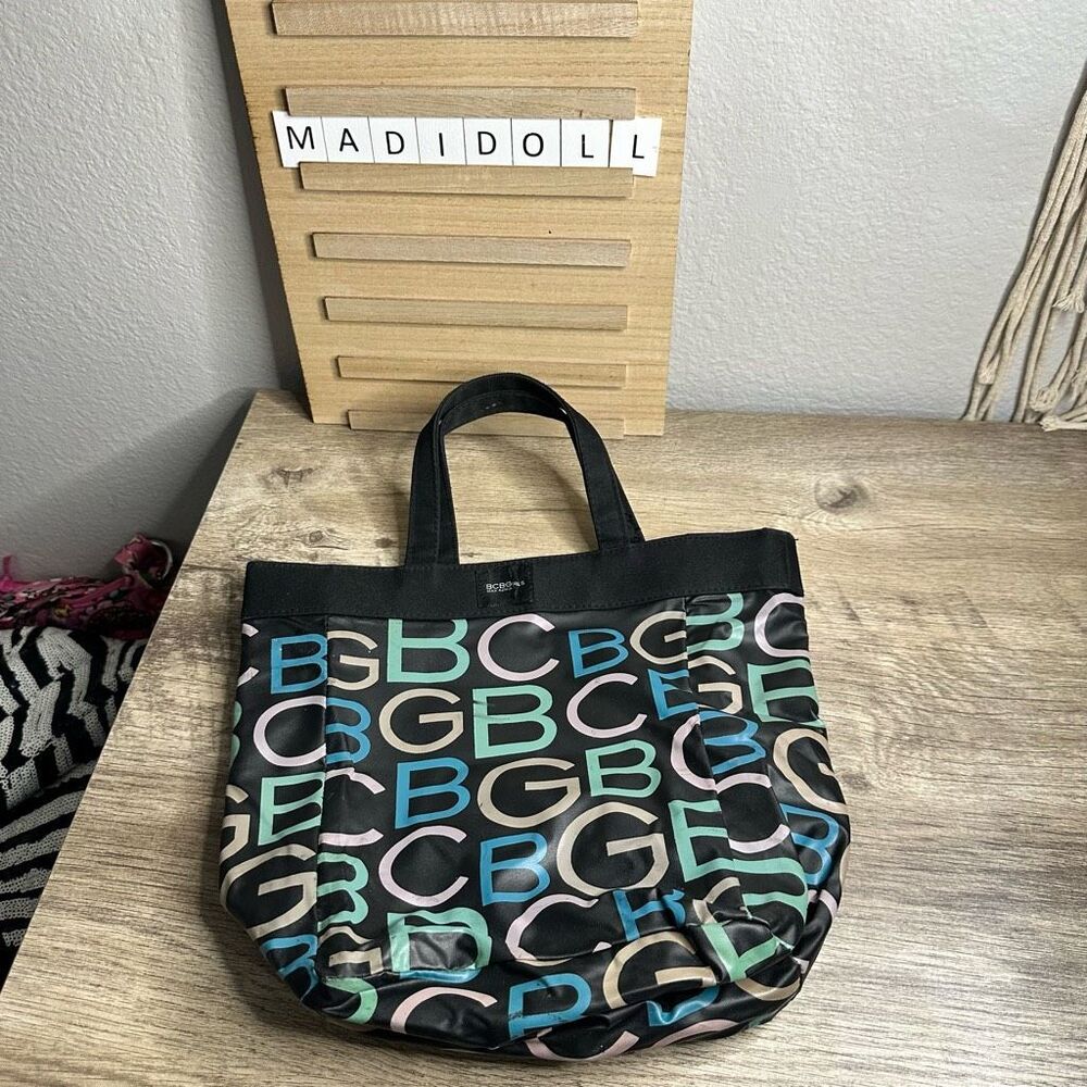 BCBG Y2K 2000s Logo Mini Tote Bag